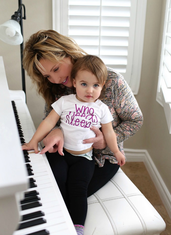 Little ones love to express themselves through music. Teaching your toddler or preschooler happy and silly songs with just a few lines, teaches repetition and memorization.