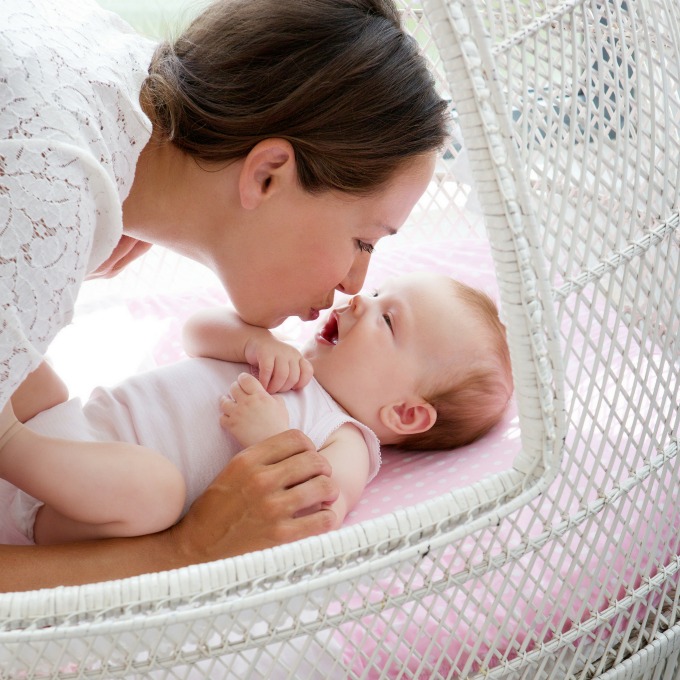 I tried to sleep train my baby in her crib last night, for the first time, and failed miserably. I got weak and put her in our bed in the middle of the night when she wouldn't stop crying.