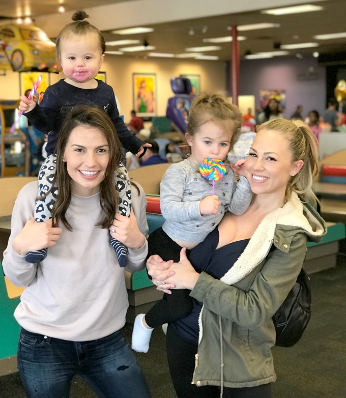 Stacie and Jessica with their daughters