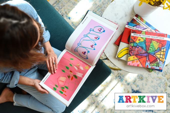 Artkive turns your children's art into a beautiful book.