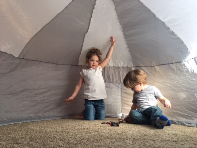 Kids playing in an AirFort