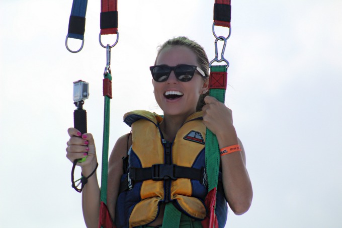 Jessica parasailing 