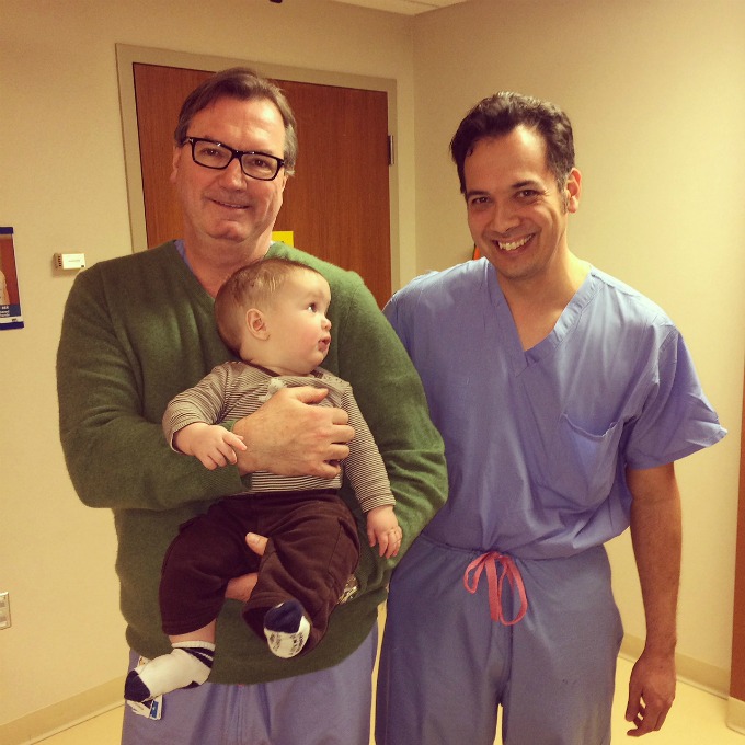 Baby Eli with doctors