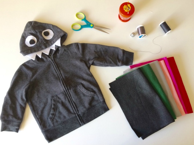 DIY Monster Hoodie for Halloween