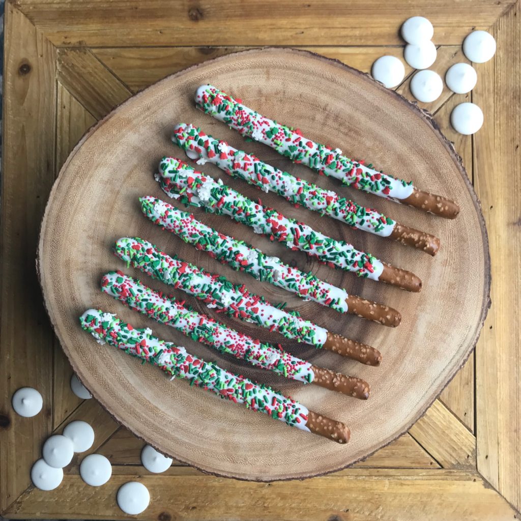 Christmas Pretzel Rods