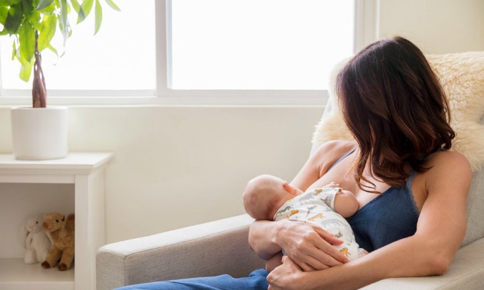 mother breastfeeding baby