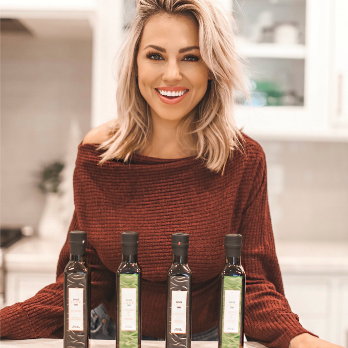 Jessica Hall with CO CÚ LUXX EVOO