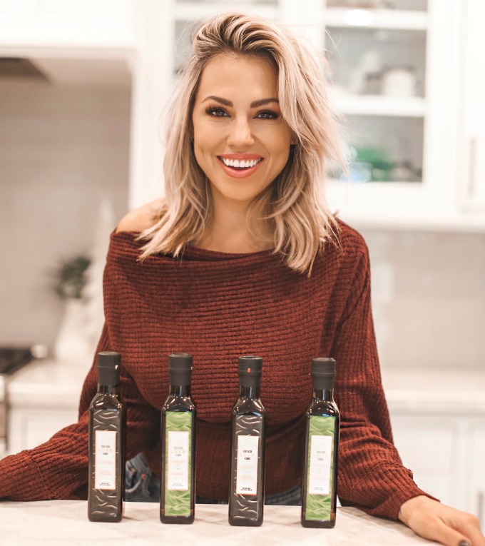 Jessica Hall with CO CÚ LUXX EVOO