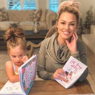 mom and daughter reading