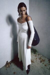 woman in white dress