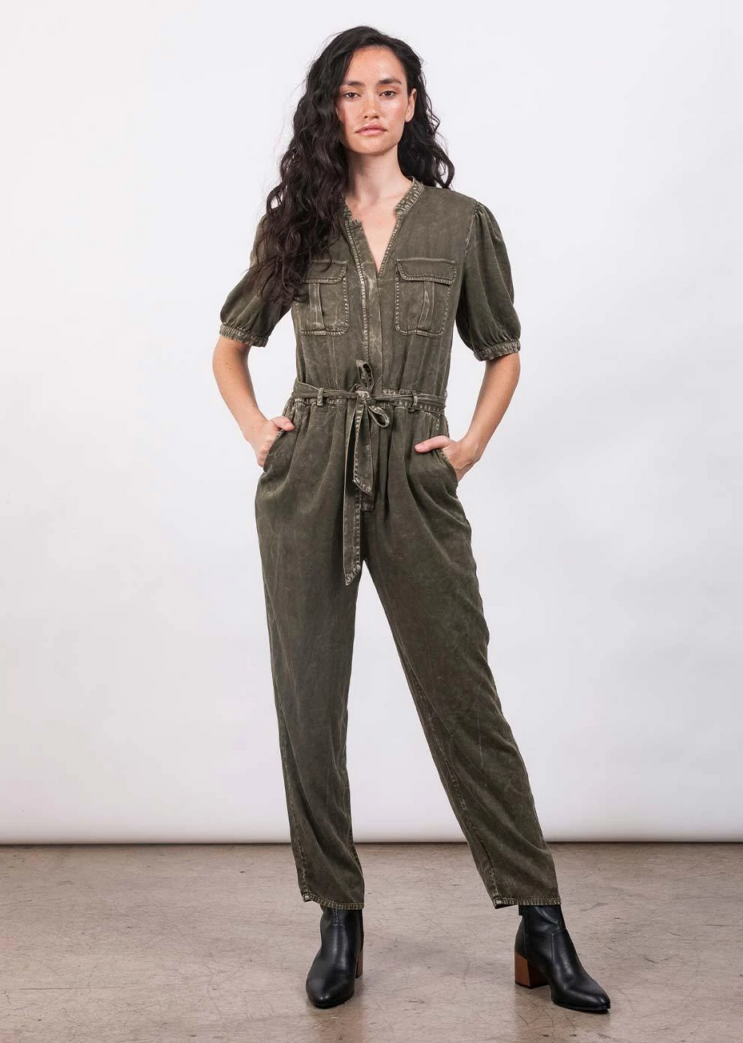 MAUBY Everyday Jumpsuit in washed olive