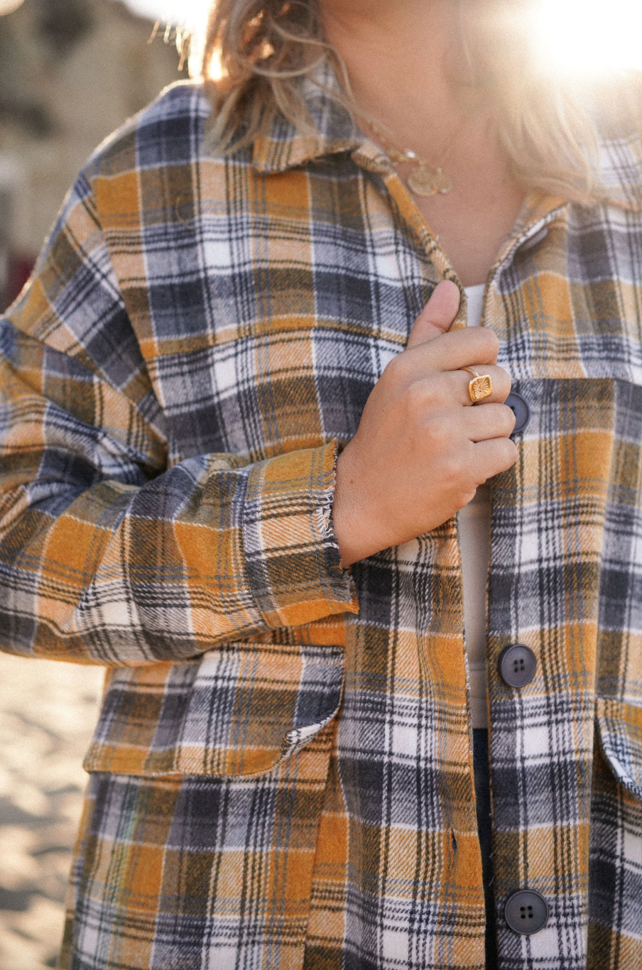 Carly Jean Los Angeles Curtis Flannel.