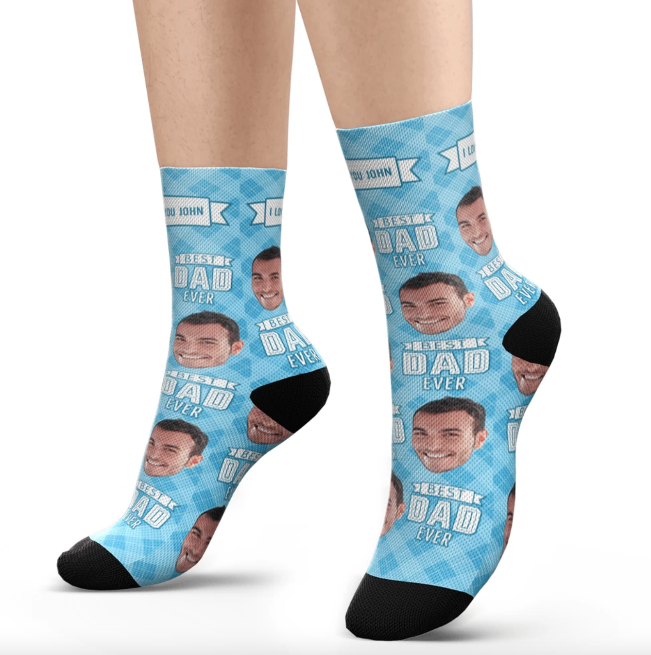 My Face Socks Custom Socks - Best Dad Ever