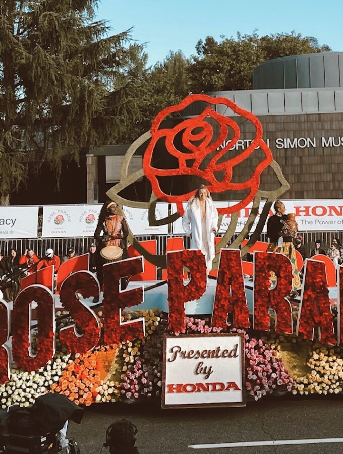 Rose Parade float.