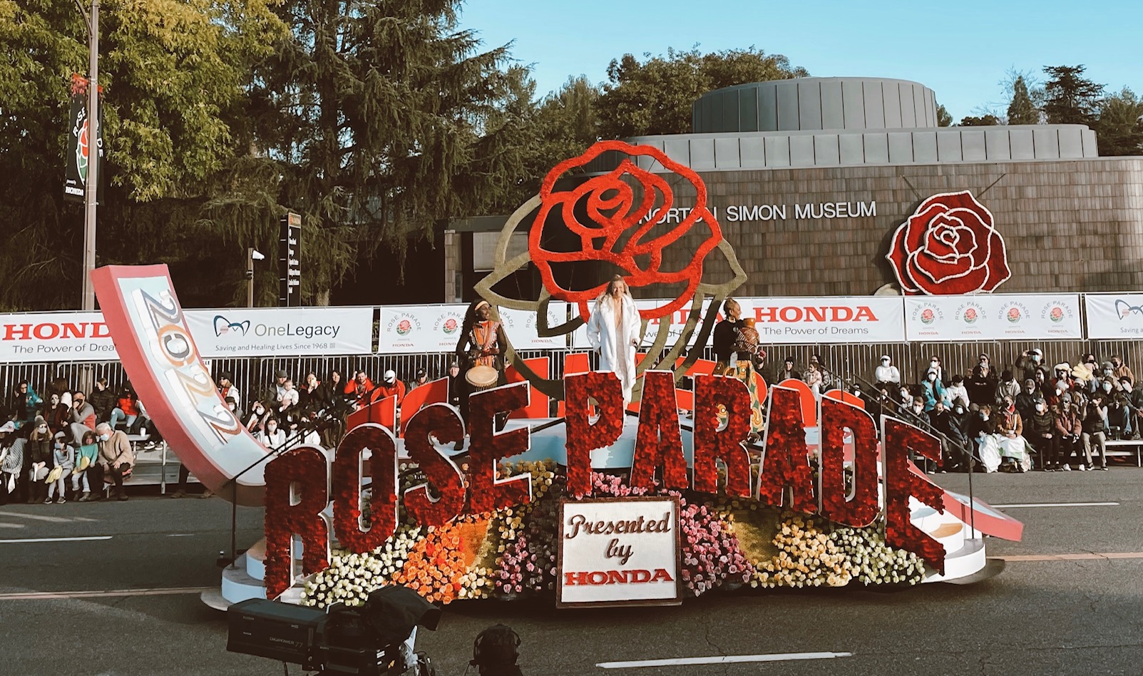 Rose Parade float.